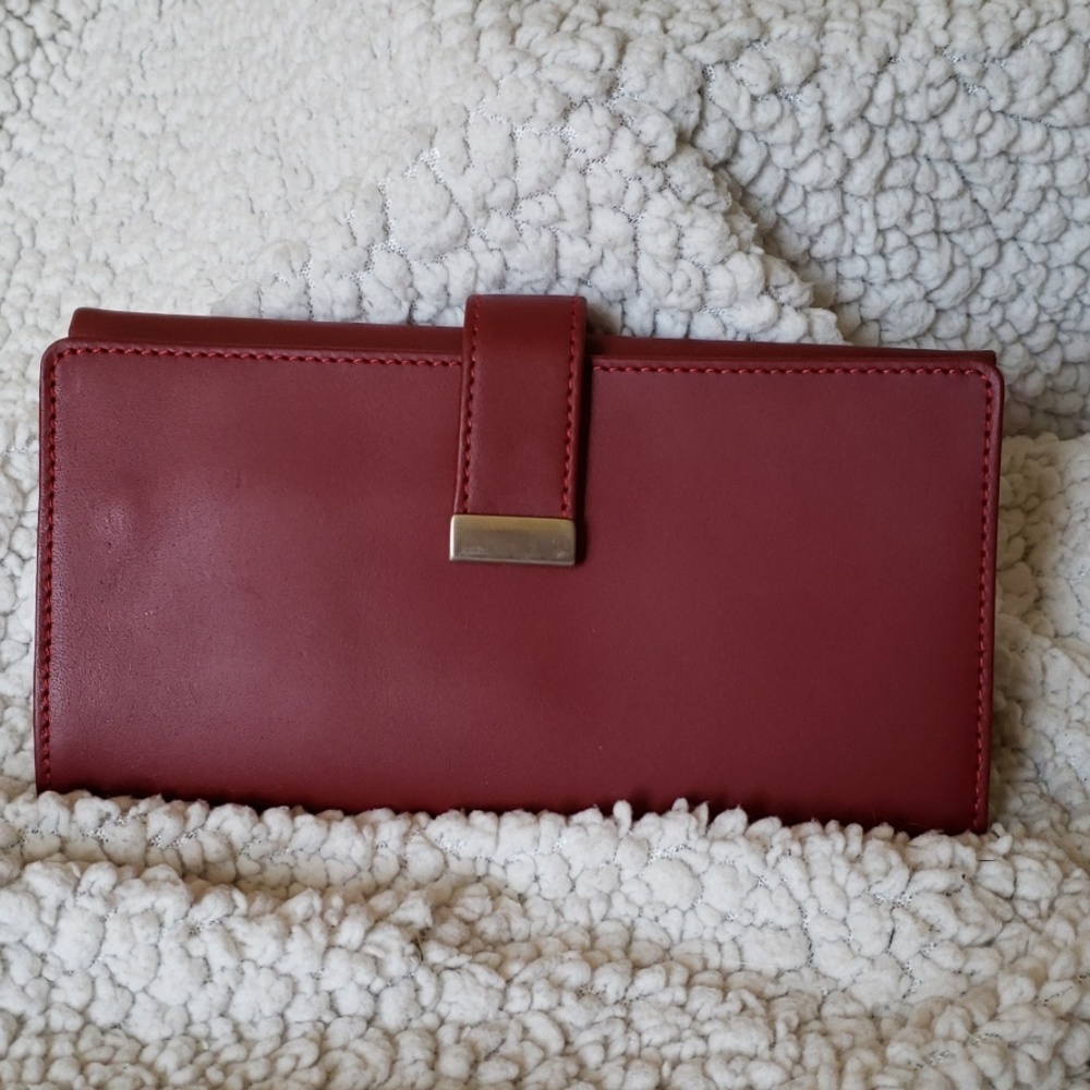 Red Shaper Image Leather Jewelry Travel Case